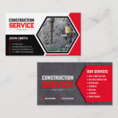 建築，リフォーム，コンクリート，屋根，ビルド 名刺 (正面/裏面)