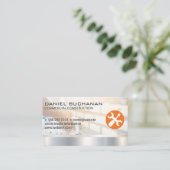 建築 |レンガ層 |ビルダーロゴ 名刺 (スタンド正面)