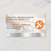 建築 |レンガ層 |ビルダーロゴ 名刺 (正面)