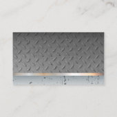 建築 | レンチ | スチールメタルパターン 名刺 (裏面)