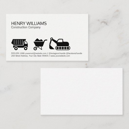 建築 予約カード (正面/裏面)