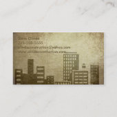 建築(今日の最も最高のな賞) 名刺 (裏面)