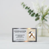 建築 |便利屋ツール |メタル縁ど 名刺 (スタンド正面)