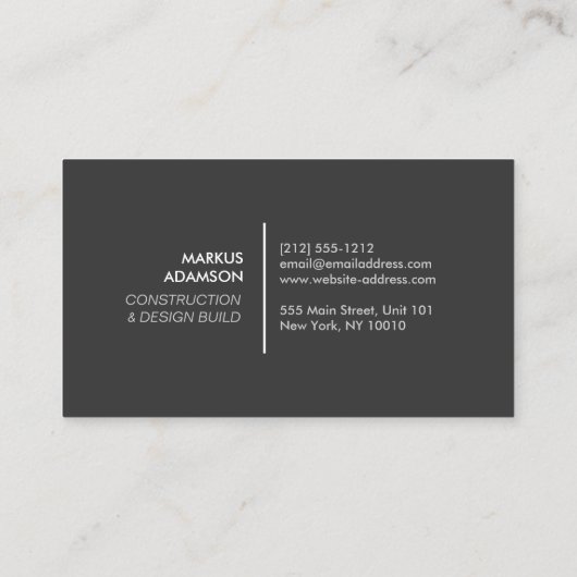 建築、修理、便利屋の名刺 名刺 (裏面)