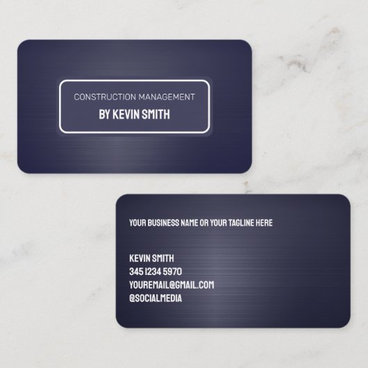 建築 名刺 (正面/裏面)