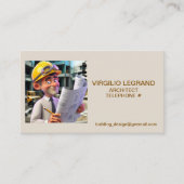 "建築" 名刺 (正面)