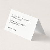 建築 名刺 (裏面)