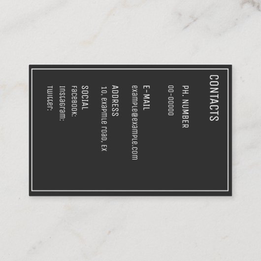 建築 名刺 (裏面)