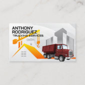 建築 |商業実在財産 |トラックをダンプ 名刺 (正面)