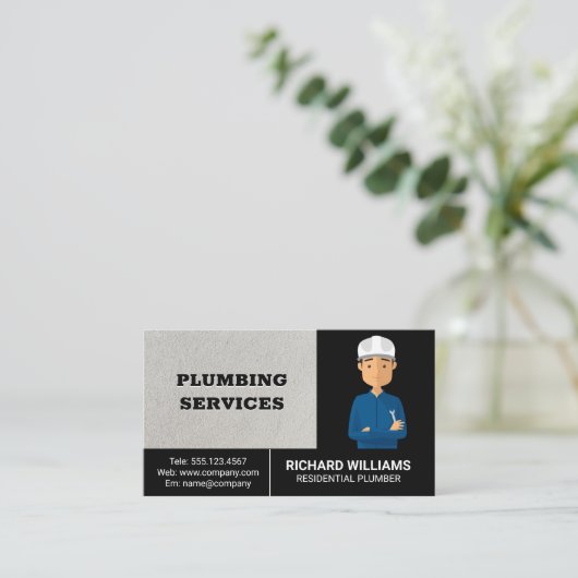 建築 |大工 名刺 (スタンド正面)