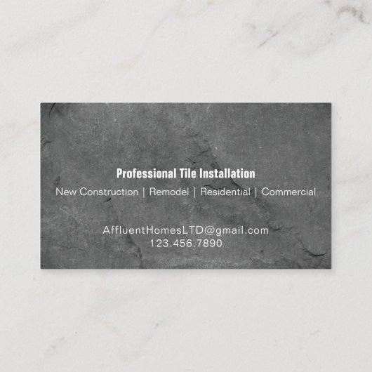 建築 |契約者の名刺 名刺 (裏面)