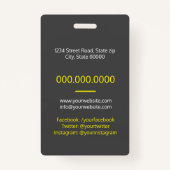 建築/契約者 バッジ (裏面)