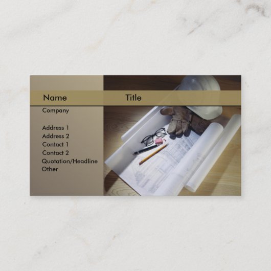 建築/建築家 名刺 (正面)