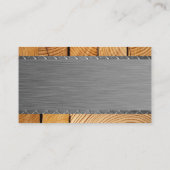 建築 |循環 |スチールウッド |トラックをダンプ 名刺 (裏面)