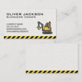 建築 | 掘削機 名刺 (正面/裏面)