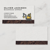 建築 | 掘削機 | 汚れ 名刺 (正面/裏面)