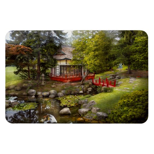 建築 - 日本 - 穏やかな瞬間 マグネット (横)