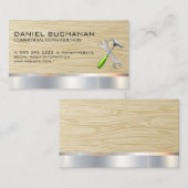 建築 |木目 |ハンマーレンチロゴ 名刺 (正面/裏面)
