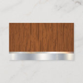 建築 |木製ボード |ハンマー工具を見る 名刺 (裏面)