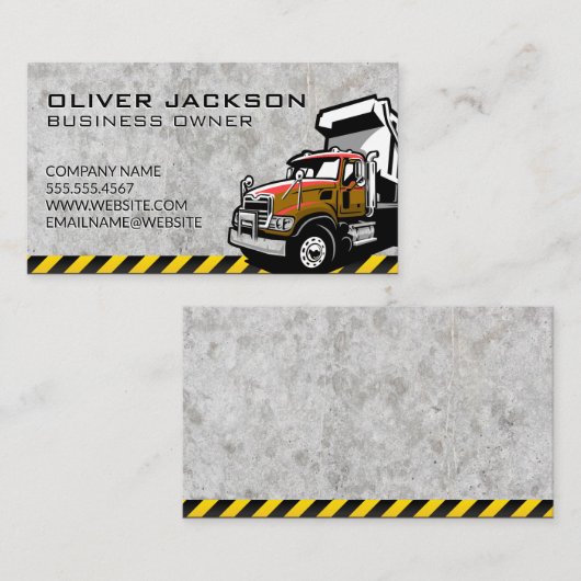 建築 |産業用トラック 名刺 (正面/裏面)