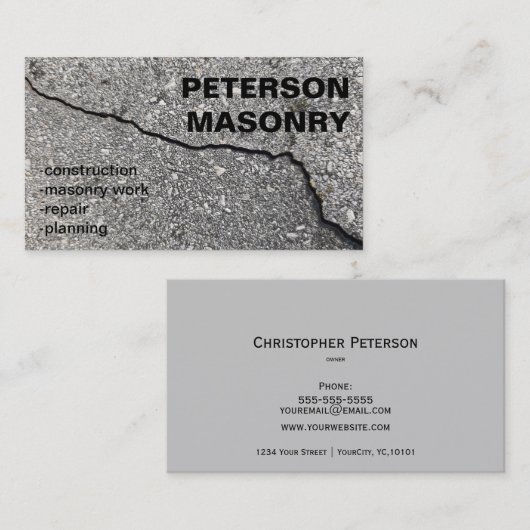 建築 – 組積造名刺 名刺 (正面/裏面)