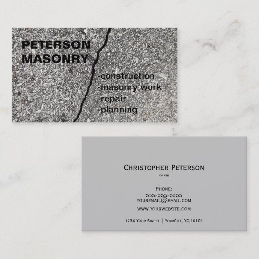 建築 – 組積造名刺 名刺 (正面/裏面)