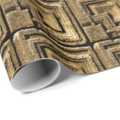 建築"織物"のコンクリートブロックパターン ラッピングペーパー (ロールコーナー)