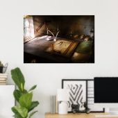 建築 – 製図テーブル ポスター (ホームオフィス)