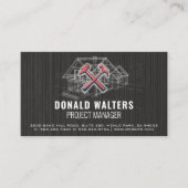 建築 |設計図の回路図 名刺 (正面)