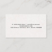 建築 | 財産開発 | 高い蹴上げ 名刺 (裏面)