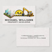 建築 | 財産開発 | 高い蹴上げ 名刺 (正面/裏面)