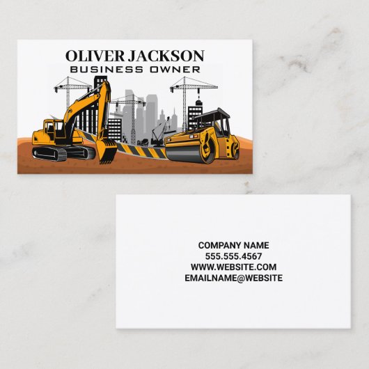 建築 |重機 |開発者 名刺 (正面/裏面)