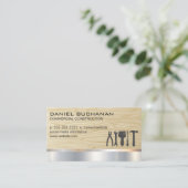 建築 | 金属(木材) | 大工の道具 名刺 (スタンド正面)