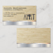 建築 | 金属(木材) | 大工の道具 名刺 (正面/裏面)