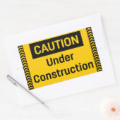 建築 長方形シール (封筒)