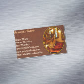 建築 – 階段 – 二階を覗いてみよう マグネット名刺 (インサイチュ)