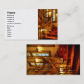 建築 – 階段 – 二階を覗いてみよう 名刺 (正面/裏面)