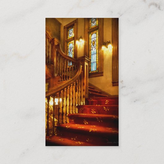 建築 – 階段 – 二階を覗いてみよう 名刺 (裏面)