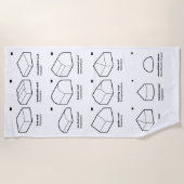 建築(EN/DE) ビーチタオル (正面)