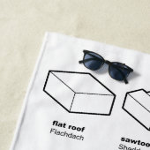 建築(EN/DE) ビーチタオル (インサイチュ)