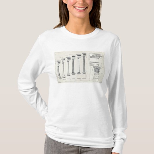 建築I: 建築の順序 Tシャツ (正面)
