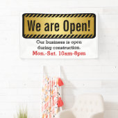 建築JOBSITE署名中にビジネスを開始 横断幕 (インサイチュ)