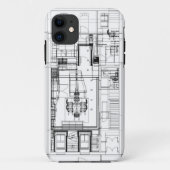 建築wireframeの電話箱 Case-Mate iPhoneケース (裏面)