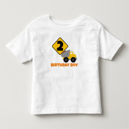 建設お誕生日おめでとうボーイ トドラーTシャツ