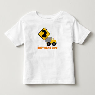 建設お誕生日おめでとうボーイ トドラーTシャツ