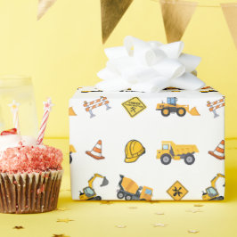建設お誕生日おめでとう ラッピングペーパー