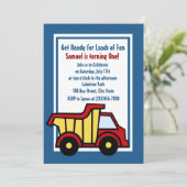 建設のおもしろダンプトラック 招待状 (スタンド正面)