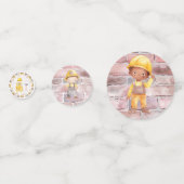 建設をテーマにした子供の誕生日 コンフェッティ (裏面)