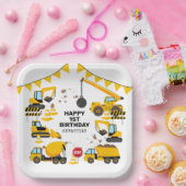 建設キッズの誕生日パーティー ペーパープレート (パーティー)