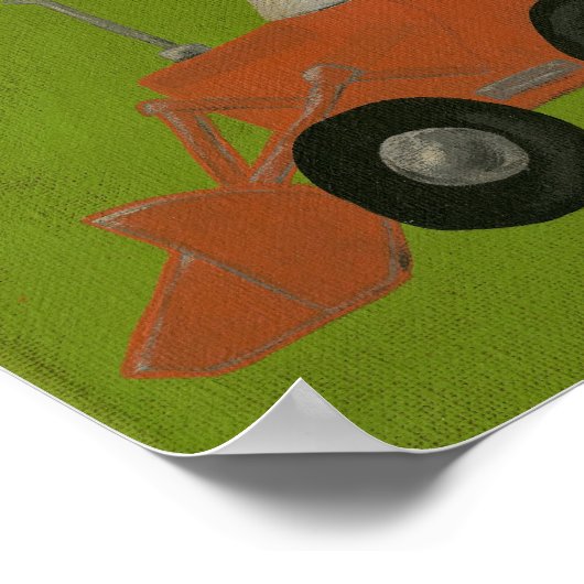 建設スクーパー保育園アート ポスター (角)